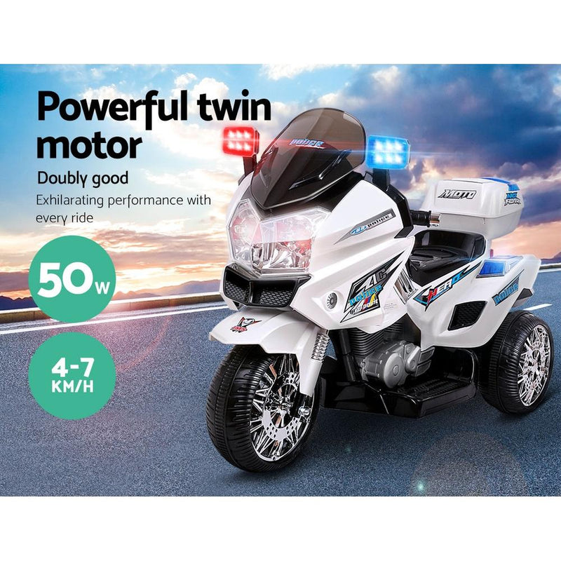 Bostin Life Rigo Kids Ride On Motorbike Motorcycle Car White Baby & > Cars