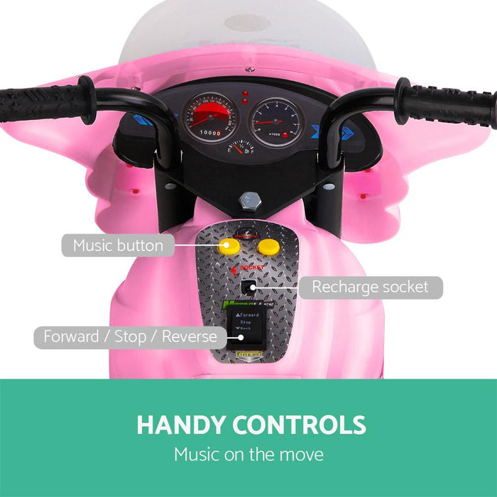 Bostin Life Rigo Kids Ride On Motorbike Motorcycle Car Pink Baby & > Cars