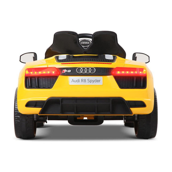 Bostin Life Kids Ride On Car Audi R8 Licensed Electric 12V Yellow With Remote Control Baby & > Cars