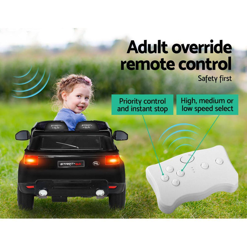Bostin Life Rigo Kids Ride On Car Electric 12V Black With Remote Control Baby & > Cars