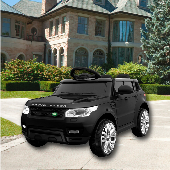 Range Rover Inspired Kids Electric 12V Ride On Car Black with Remote Control