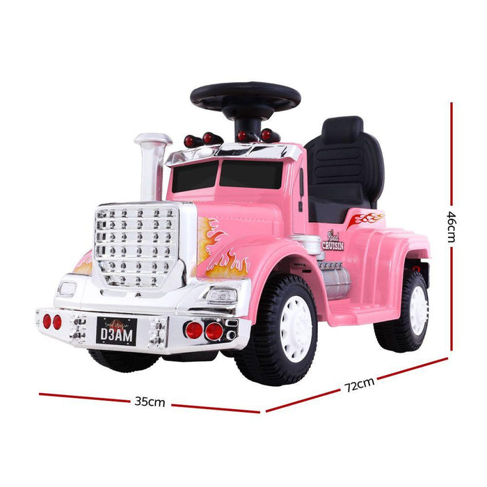 Bostin Life Rigo Ride On Kids Electric Toy Truck In Pink Baby & > Cars