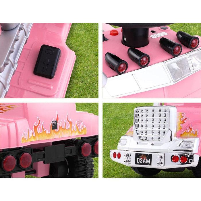 Bostin Life Rigo Ride On Kids Electric Toy Truck In Pink Baby & > Cars