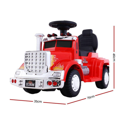 Bostin Life Rigo Ride On Kids Electric Toy Truck In Red Baby & > Cars