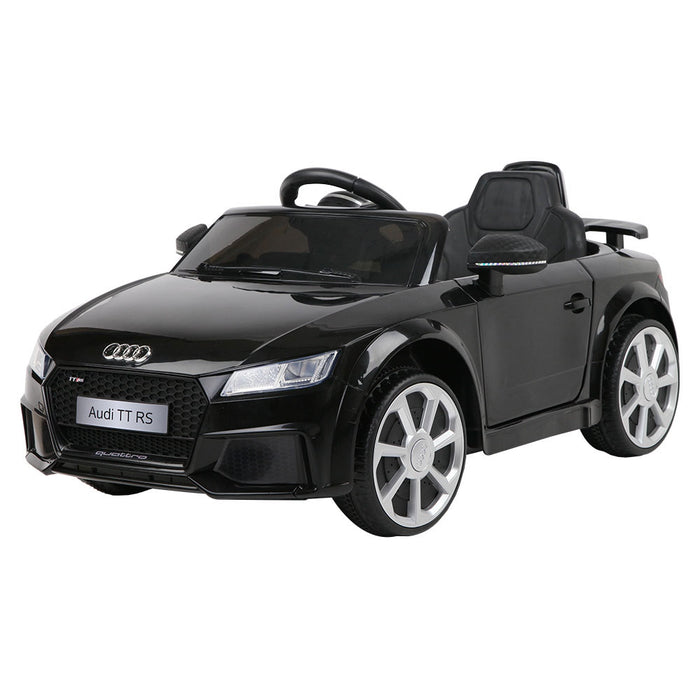 Licensed Audi TT RS Kids Electric 12V Ride On Car Black with Remote Control