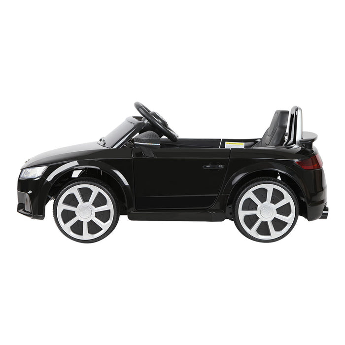 Licensed Audi TT RS Kids Electric 12V Ride On Car Black with Remote Control