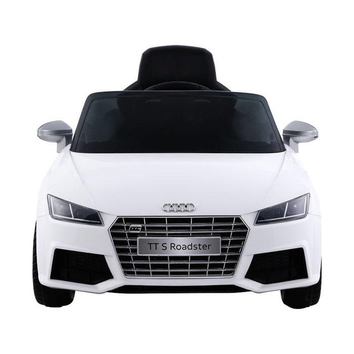 Licensed Audi TT S Kids Electric 12V Ride On Car White with Remote Control