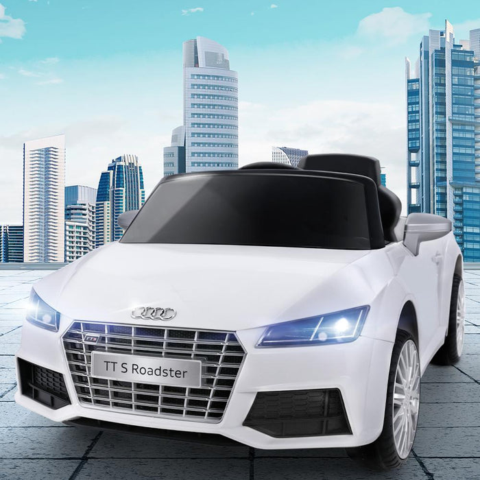 Bostin Life Audi Licensed Kids Ride On Cars Electric Car Children Toy Battery White Baby & >