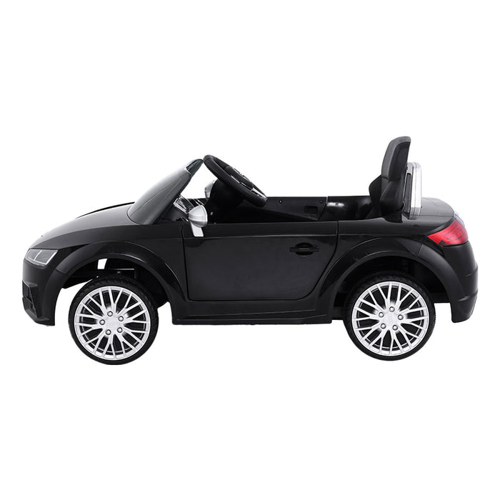 Licensed Audi TT S Roadster Kids Electric 12V Ride On Car Black with Remote Control