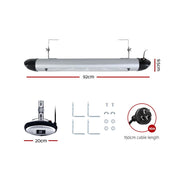 Devanti Electric Radiant Heater Patio Strip Heaters Infrared Indoor Outdoor Remote Control 2000W
