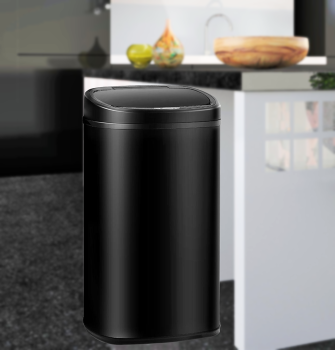 Bostin Life Black Stainless Steel Motion Sensor 68L Rubbish Bin Home & Garden > Kitchenware
