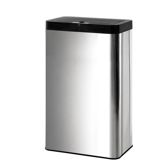 Bostin Life 70L Stainless Steel Sensor Bin Rubbish Trash Bins Motion Automatic Ac Adaptor