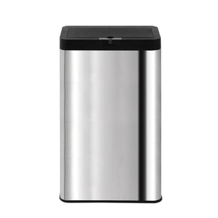 Bostin Life 70L Stainless Steel Sensor Bin Rubbish Trash Bins Motion Automatic Ac Adaptor