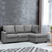 Bostin Life Sofa Lounge Set 4 Seater Modular Chaise Chair Suite Couch Fabric Grey Dropshipzone