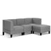 Bostin Life 4 Seater Sofa Set Bed Modular Lounge Chair Chaise Suite Fabric Dropshipzone