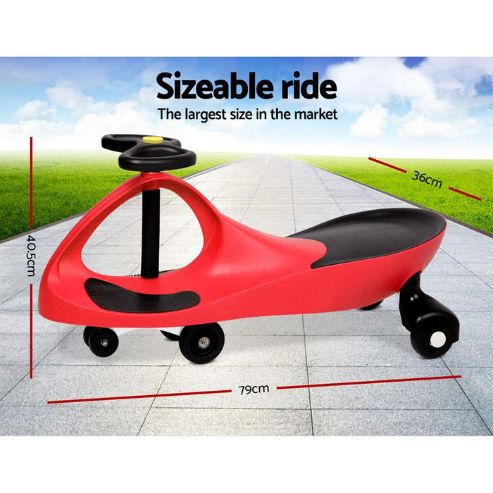 Bostin Life Keezi Kids Ride On Swing Car - Red Baby & > Cars
