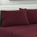 Bostin Life Giselle Bedding King Burgundy 4Pcs Bed Sheet Set Pillowcase Flat Dropshipzone