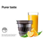 Bostin Life Devanti Cold Press Slow Juicer Silver Dropshipzone