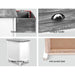 Bostin Life Artiss 2X Bedside Table Nightstands 2 Drawers Storage Cabinet Bedroom Side Grey