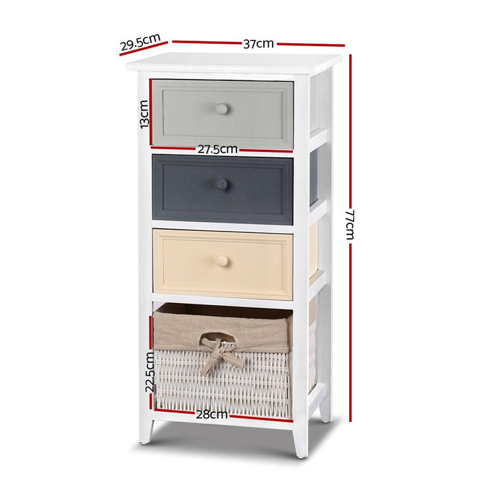 Bostin Life Artiss Bedroom Storage Cabinet - White Dropshipzone