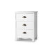 Bostin Life Artiss Vintage Bedside Table Chest Storage Cabinet Nightstand White Dropshipzone