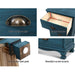 Bostin Life Artiss Bedside Tables Drawers Side Table Cabinet Vintage Blue Storage Nightstand
