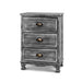 Bostin Life Artiss Bedside Tables Side Table Drawers Cabinet Vintage Grey Nightstand Storage
