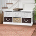 Bostin Life Storage Bench Shoe Organiser 6 Drawers Chest Cabinet Rack Box Shelf Stool Dropshipzone