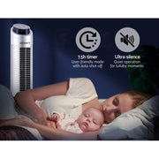 Bostin Life Devanti 122Cm 48 Tower Fan Oscillating Bladeless Fans W/remote Timer Dropshipzone