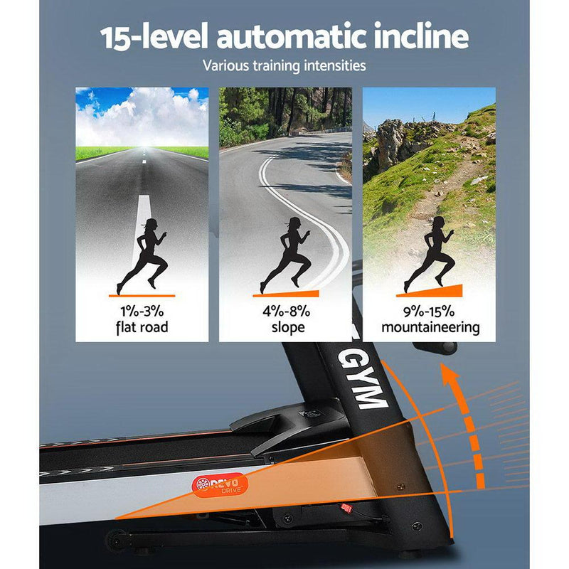 Bostin Life Auto Incline Home Gym Fitness Exercise Electric Treadmill 450Mm 18Kmh 3.5Hp With