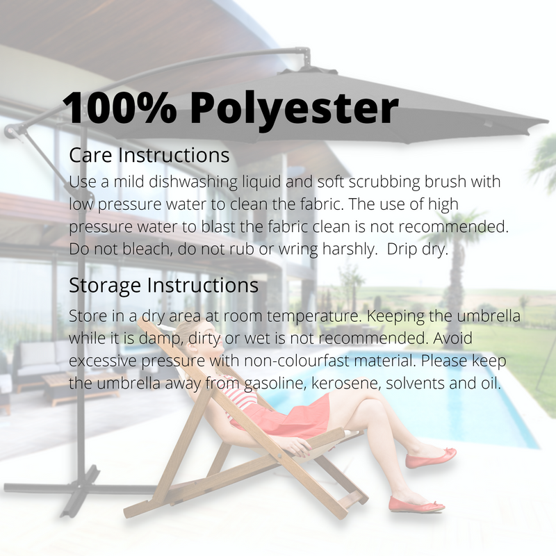 3M Cantilevered Outdoor Umbrella - Beige