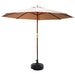 Bostin Life Instahut Outdoor Umbrella Pole Umbrellas 3M With Base Garden Stand Deck Beige