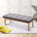 Bostin Life Artiss Bench Bedroom Benches Ottoman Upholstered Fabric Chair Foot Stool 120Cm