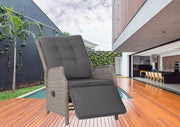 Bostin Life Sun Lounge Setting Recliner Chair Outdoor Furniture Patio Wicker Sofa Dropshipzone