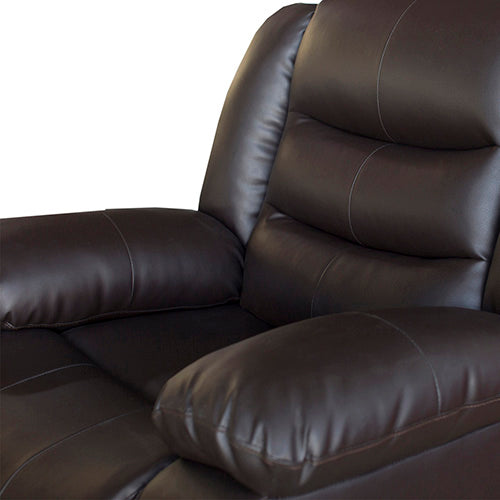Pu Leather Recliner - Brown