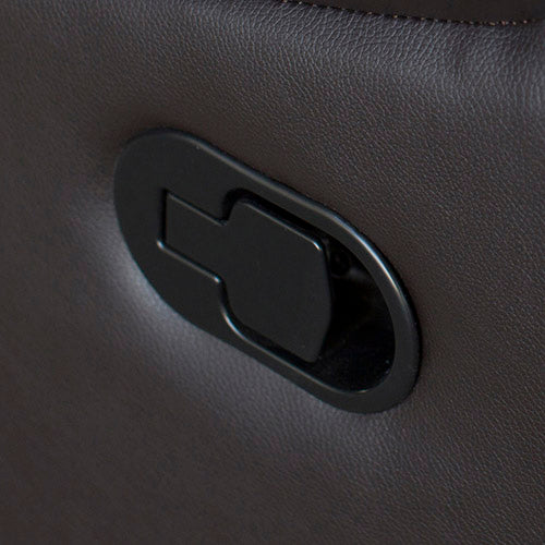 Pu Leather Recliner 2 Seat Sofa - Brown