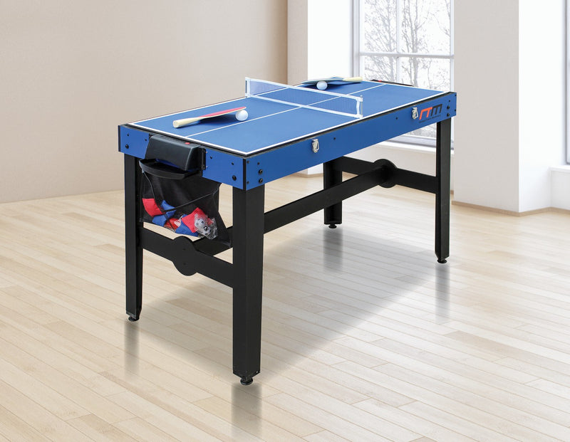 12-in-1 4FT Combo Games Table with Foosball Air Hockey Table Tennis and More