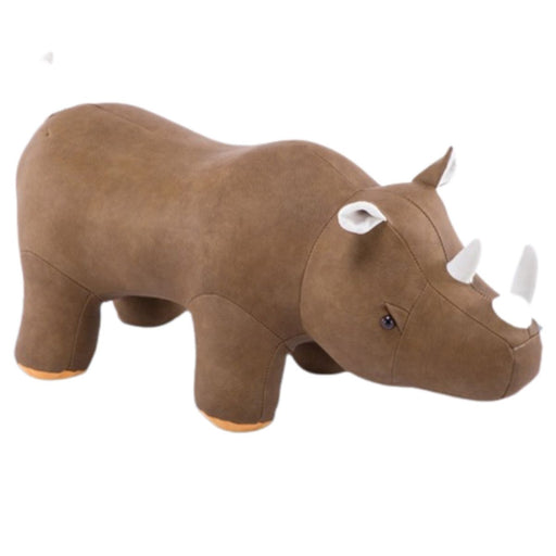 Bostin Life Ottoman With Wooden Footrest - Bobi Brown Muscled Rhinoceros Baby & Kids > Furniture
