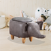 Bostin Life Ottoman Storage With Wooden Footrest - Elle Ash Grey Elephant Baby & Kids > Furniture