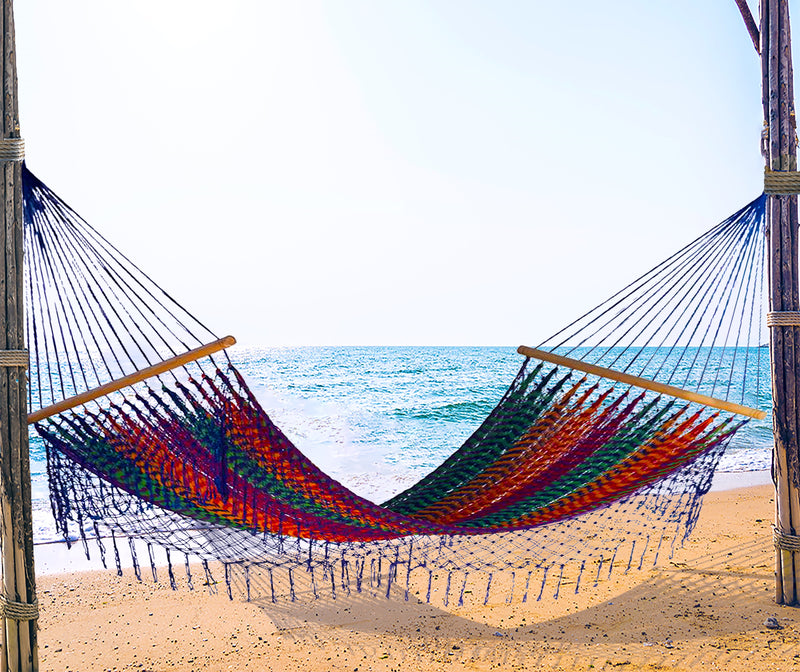 Bostin Life Resort Style Fringed King Size Hammock - Mexicana Home & Garden > Outdoor Living