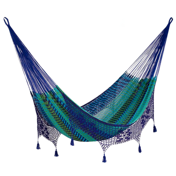 Deluxe Cotton King Size Mexican Hammock - Caribe
