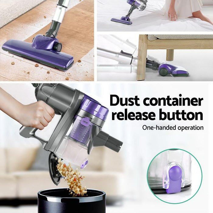 Bostin Life Devanti Corded Handheld Bagless Vacuum Cleaner - Purple And Silver Dropshipzone