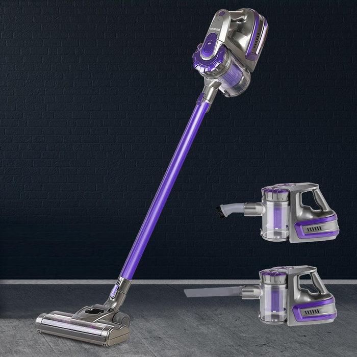 Bostin Life Devanti150 Cordless Handheld Stick Vacuum Cleaner 2 Speed Purple And Grey Appliances >