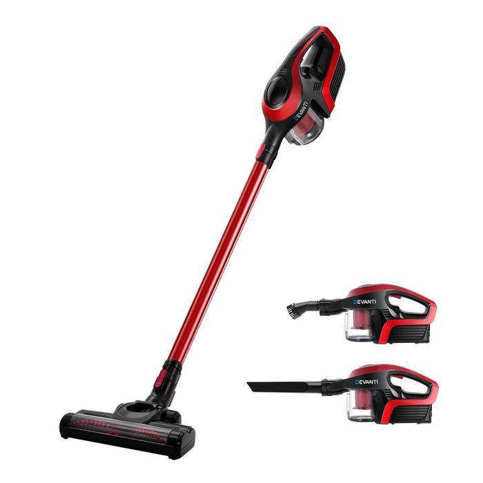 Bostin Life Cordless Stick Vacuum Cleaner - Black And Red Dropshipzone