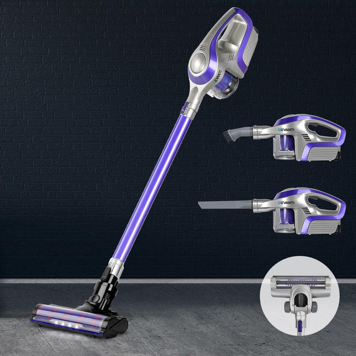 Bostin Life Devanti Cordless 150W Handstick Vacuum Cleaner - Purple And Grey Dropshipzone