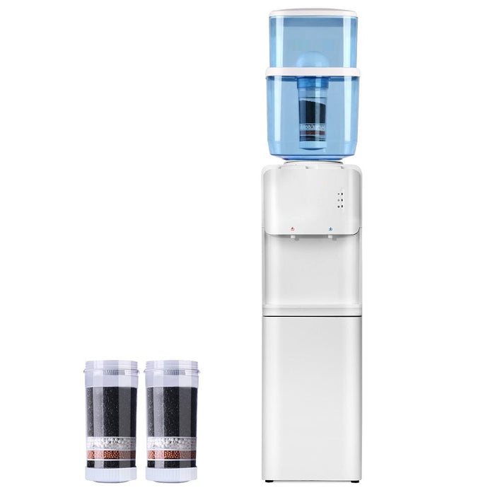 Hot and Cold Tap 22L Water Cooler Purifier Dispenser with Replacement Filter
