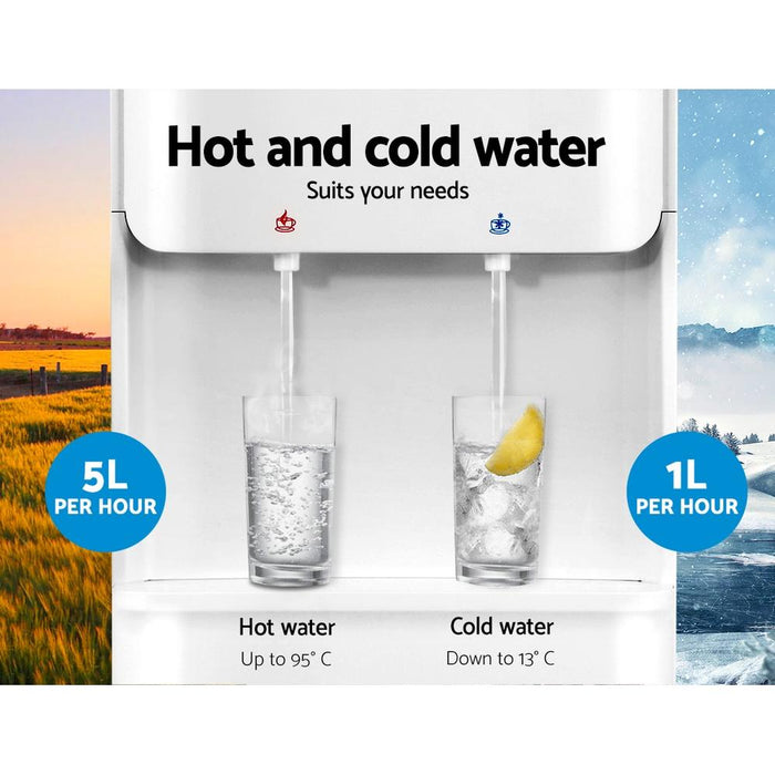 Devanti 22L Water Cooler Dispenser Top Loading Hot Cold Taps Filter Purifier Bottle Appliances >