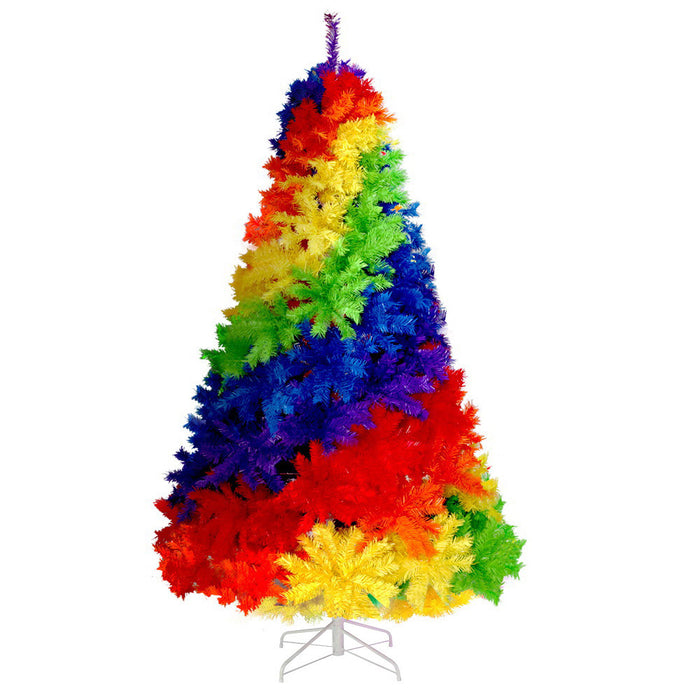 7FT 1531 Tips Rainbow Christmas Tree - Multi-colour