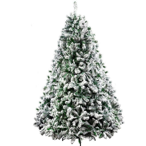 Bostin Life Jingle Jollys Christmas Tree 2.4M 8Ft Xmas Decorations Snow Home Décor 1500 Tips
