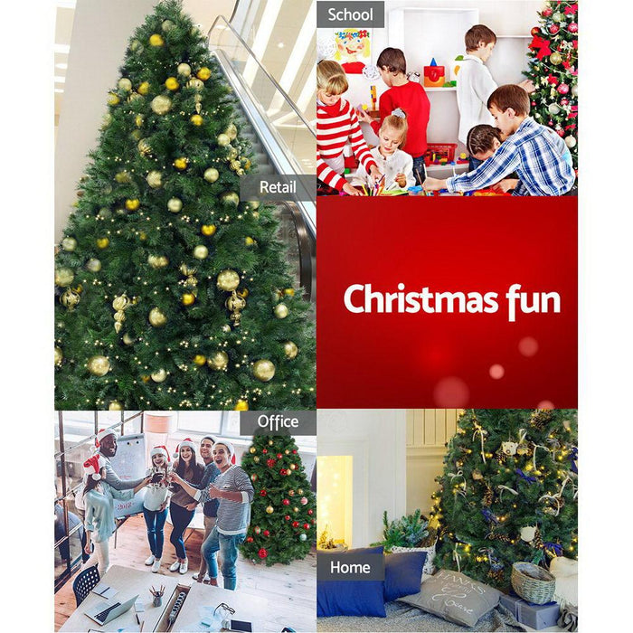 Bostin Life Jingle Jollys Christmas Tree 2.4M 6Ft Xmas Decoration Green Home Decor 2100 Tips